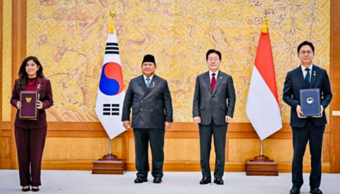 Prabowo Saksikan Penandatanganan 10 MoU RI–Korea Selatan di Cheong Wa Dae