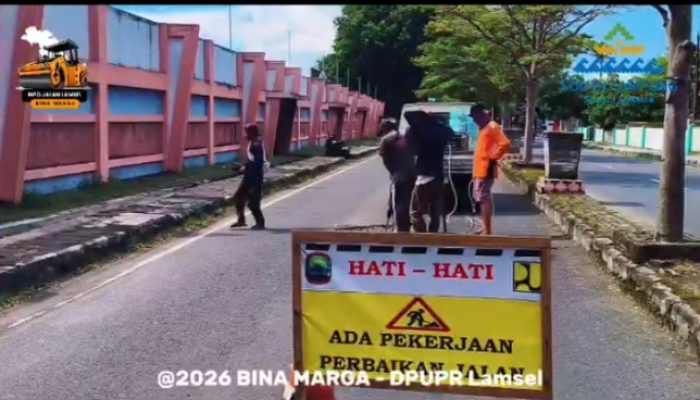 ‎PUPR Lamsel Mulai Benahi Raden Intan–Sp. Lapangan, Jalan Vital Jadi Prioritas