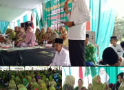 Ribuan Jemaah Hadiri Pengajian Rutin Jum’at Kliwon Muslimat NU Merbau Mataram di Desa Lebung Sari