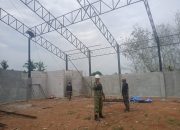 Babinsa Koramil 421-09/Tanjung Bintang Monitoring Pembangunan Gedung KDKMP di Desa Kertosari