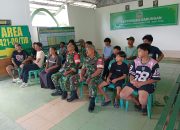 Masyarakat Antusias Ikuti Nobar Sepak Bola Bersama Koramil 421-09/Tanjung Bintang