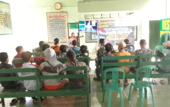 Koramil 421-09/Tanjung Bintang Gelar Nobar Bola Gembira, Suasana Penuh Keceriaan dan Kebersamaan