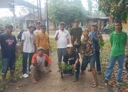 Gotong Royong Massal Warga Kampung Duren Dukung Program Lampung Selatan HELAU