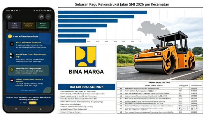 ‎Dana Pinjaman SMI Rp100 Miliar, PUPR Lamsel Rekonstruksi 20 Ruas Jalan Strategis pada 2026