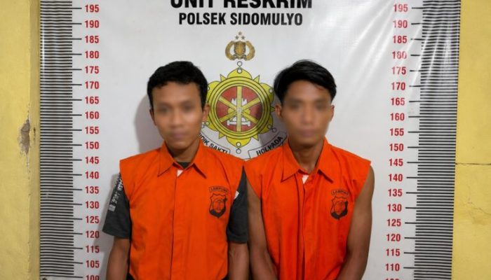 ‎Polsek Sidomulyo Bekuk Dua Pelaku Curat, Motor Korban Raib Hampir Setahun Kembali