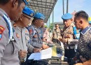 Bidpropam Polda Lampung Periksa Senjata Api Dinas di Polres Lampung Selatan