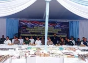 ‎Polda Lampung Musnahkan Narkoba Rp264 Miliar dan 166 Senpi Ilegal  ‎