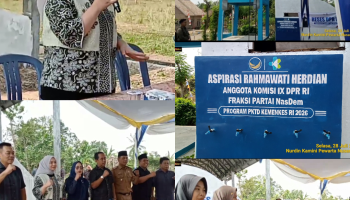 Rahmawati Herdian S.H.,M.Kn Resmikan Sumur Bor Di Way Sulan, Tegaskan Air Bersih Dan Kesehatan Hak Dasar Masyarakat
