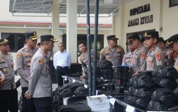 Cek Sarpras, Kapolres Lampung Selatan Pastikan Kesiapan Personel Hadapi Gangguan Kamtibmas