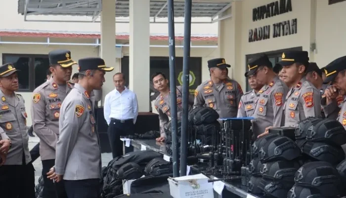 Cek Sarpras, Kapolres Lampung Selatan Pastikan Kesiapan Personel Hadapi Gangguan Kamtibmas