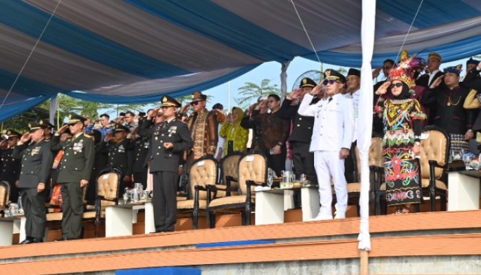 Merah Putih Menyala dari Beranda Sumatra, Menara Siger Jadi Panggung HUT ke-81 Kemerdekaan RI di Lampung Selatan
