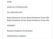 ‎Kontradiksi Efisiensi Bupati Merangin: Rp 5,58 Miliar Anggaran Perjalanan Dinas Mengintip di RUP 2026