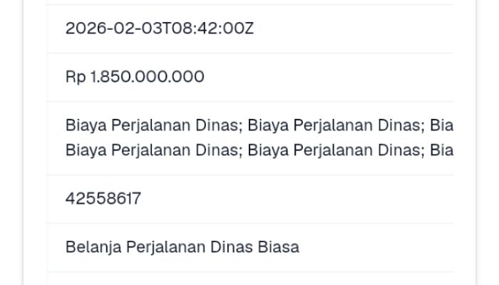‎Kontradiksi Efisiensi Bupati Merangin: Rp 5,58 Miliar Anggaran Perjalanan Dinas Mengintip di RUP 2026