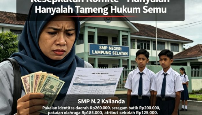 ‎Dugaan Pungutan Rp770 Ribu per Siswa di SMPN 2 Kalianda, Orang Tua Sampai Menggadai Kendaraan  ‎