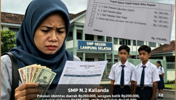 ‎Klarifikasi Kepsek SMPN 2 Kalianda soal Seragam Rp260.000, Opsional atau Wajib?
