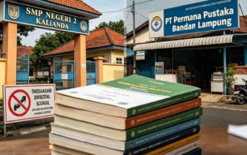 ‎PT Permana Pustaka Bungkam, Diduga Jual Buku ke Siswa SMPN 2 Kalianda Saat ‘Sosialisasi’