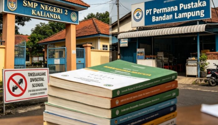 ‎PT Permana Pustaka Bungkam, Diduga Jual Buku ke Siswa SMPN 2 Kalianda Saat ‘Sosialisasi’