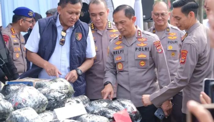 ‎Polda Lampung Ungkap 379 Kasus Narkoba, Sita 85,9 Kg Sabu  ‎