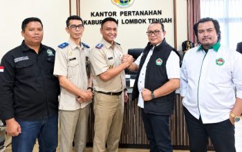 Persadin NTB dan DPC Lombok Tengah Silaturahmi ke BPN, Perkuat Sinergi Pelayanan Hukum Pertanahan