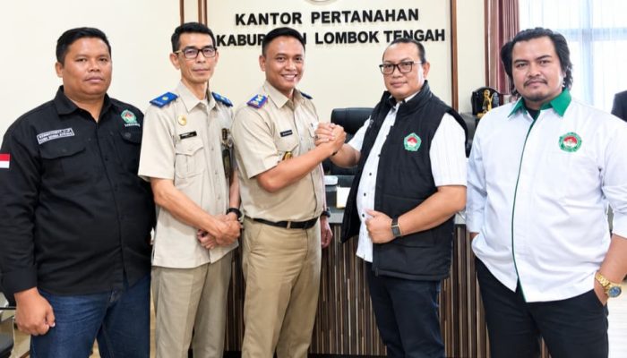 Persadin NTB dan DPC Lombok Tengah Silaturahmi ke BPN, Perkuat Sinergi Pelayanan Hukum Pertanahan