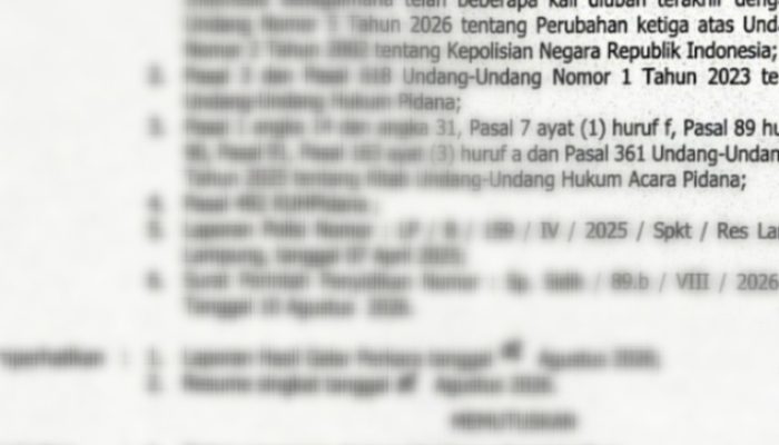 Notaris di Lamsel Ditetapkan Tersangka Penipuan,Berkas Sudah di Kejaksaan