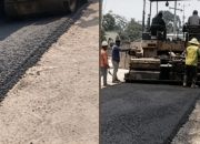 Proyek Rp.999 Juta Ruas Pulau Bambu Rawa Selapan Diduga Langgar Standar Ketebalan Aspal