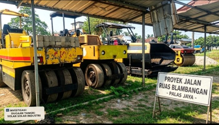 Lima Proyek Jalan di Candipuro Total Rp10,3 M Diduga Tanpa Tangki Solar Industri,Terindikasi Gunakan BBM Subsidi