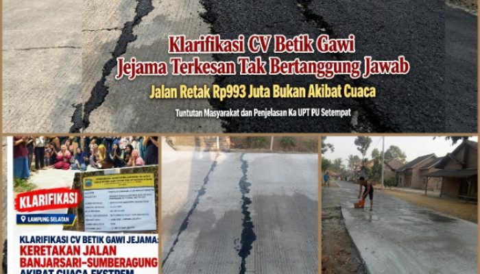 ‎Klarifikasi CV Betik Gawi Jejama, Terkesan Tak Bertanggung Jawab, Ini Tuntutan Masyarakat Dan Penjelasan Ka UPT PU Setempat