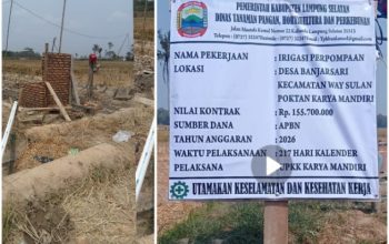 ‎Proyek Swakelola Irigasi Perpompaan Rp156 Juta Poktan Karya Mandiri Diduga Jadi Ajang Untung,Spesifikasi Dipangkas Seenaknya  ‎