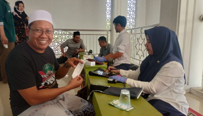 Panitia Persiapan MWCNU Jati Agung Barat Gandeng PMI Gelar Donor Darah di Karanganyar