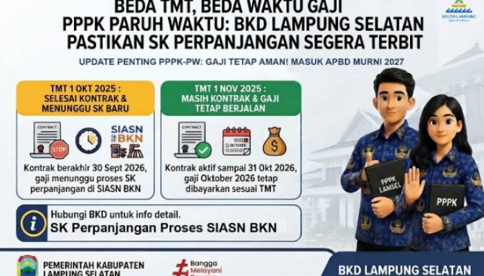 Beda TMT, Gaji PPPK-PW Tak Cair Serentak SK Perpanjangan Segera Terbit, Anggaran Hingga 2027 Tersedia
