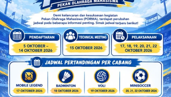 ‎Pekan Olahraga Mahasiswa UIMandiri Resmi Dibuka, Siap Lahirkan Atlet Berbakat